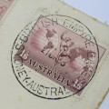 Australian Airmail cover via Egypt to South Africa