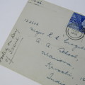 First day cover from Stirling Scotland to Karachi India 11 June 1946 with two British stamps