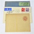 Lot of three Used postal envelopes from England