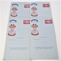 Lot of 4 unused Airmail letter cards