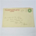 2 Used postal envelopes from England to South Afric
