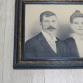 Beautiful Antique pencil sketch of Husband and wife - Sizes in description below