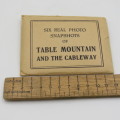 Vintage 11 real photos of Table Mountain and the cable way - In holder for 6 real photos