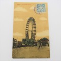 Austrian vintage early 1900`s postcard with Ferris wheel