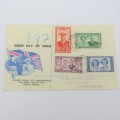 1947 Royal Family visit to Swaziland First day cover cancelled Mbabane