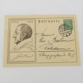 1932 Postcard with pre-printed Deutsches Reich stamp - Goethe Centenary 1932 - Posted in Potsdam