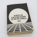 Survey of Rae Relations in South Africa 1983 - Issued 1984
