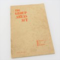 Original 1950`s booklet on the group areas act as issued by the Institute of Race Relations
