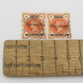 SACC 38 British Bechuanaland half penny stamps
