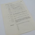Aanstellingsbrief deur die Administrasie van Kleurlingsake in 1972