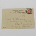 Postcard posted 1904 from Middelburg, Transvaal to Cape Town - Picture of the Pelican Club