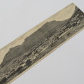 1913 Antique postcard fold-out with view of Cape Town - Sent from Woodstock, Cape Town