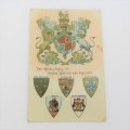 Embossed antique postcard with the Royal Arms of Great Britain and Ireland