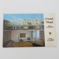 Postcard with picture of the Coronet Hotel in San Francisco - Posted from Canada to Cape Town