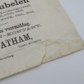 1882 Notice of Auction by Walton and Tatham - Ladysmith Natal