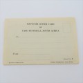 Vintage Letter card of Cape Peninsula - Unused