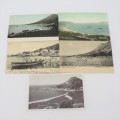 Lot of 5 antique Simon`s Town Postcards - Current Naval base and other