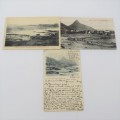 Lot of 3 antique three anchor Bay postcards