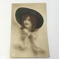 1920 Photo postcard of unknown actress sent from Bridlington to Sheffield