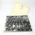 1972 SA Navy group photo of Simonstown with service certificate of Michael Harry Worris