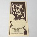 Pamphlet for One More Time show 1981 in New Orleans