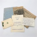 Some documents relating to REAR ADMIRAL L.E Middleton Commander of HMS HERMES