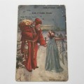 1905 Personalized Christmas post card from Jack and Tiddie Evans - posted in Dowlais