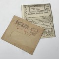 1942 WW2 Airgraph letter - redirected Sabie to Pelgrims Rest