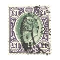 Transvaal SACC 278 - One Pound used stamp