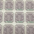 ZAR SACC 229 block of 15 x unmounted mint 6d stamps