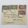 Southern Rhodesia Coronation of George 6 SACC 38-41 first day cover Union Castle Line envelope