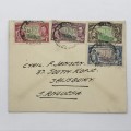 Southern Rhodesia Coronation of George 6 SACC 38-41 first day cover Union Castle Line - RARE