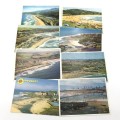 Lot of 8 vintage post cards with South African beaches