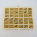 Species in need of Special Protection stamps - Full sheet - Natal Parks Board