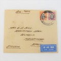 Early Airmail cover 1933 Salisbury, Southern Rhodesia to Berkshire, England - Flap torn