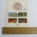 1980 Sun City Bophuthatswana stamp card signed by Gary Player