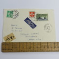 Postal cover - Airmail Haut-Rhin, France to Estcourt, South Africa posted 6-6-1959