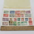 Lot of 25 Cuba stamps on card