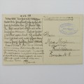 1914 WW1 Prisoner of war postcard with photo of Mosheim family - sent to Max Mosheim