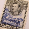 SACC 122 Bechuanaland Protectorate 5 Shilling mint hinged stamp