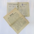 Pair of Natal Witness news papers 1846 and 1992