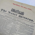 Pair of Natal Witness news papers 1846 and 1992