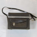 Vintage leather camera bag