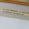 1967 Air Force Personnel 42 Army SA Air Reconnaissance Squadron photo in frame