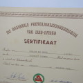 National Road Safety certificate 1956 for school patrol work