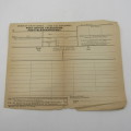 Union of South Africa - 4 unused telephone forms - some damage