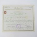 One share in the Albany Prospecting developing LTP, Colony of the Cape of Good Hope 1907 - To Martin