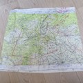 1948 Map used by American pilots during occupation of Germany - Scarce
