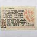 1952 Malta Postwar lottery ticket