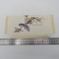 Unused Bird Aerograin with printed 25c stamp upgraded with 2 5c stamps